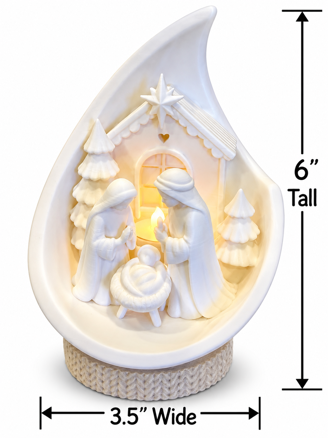 Silent Night Manger Nativity Scene