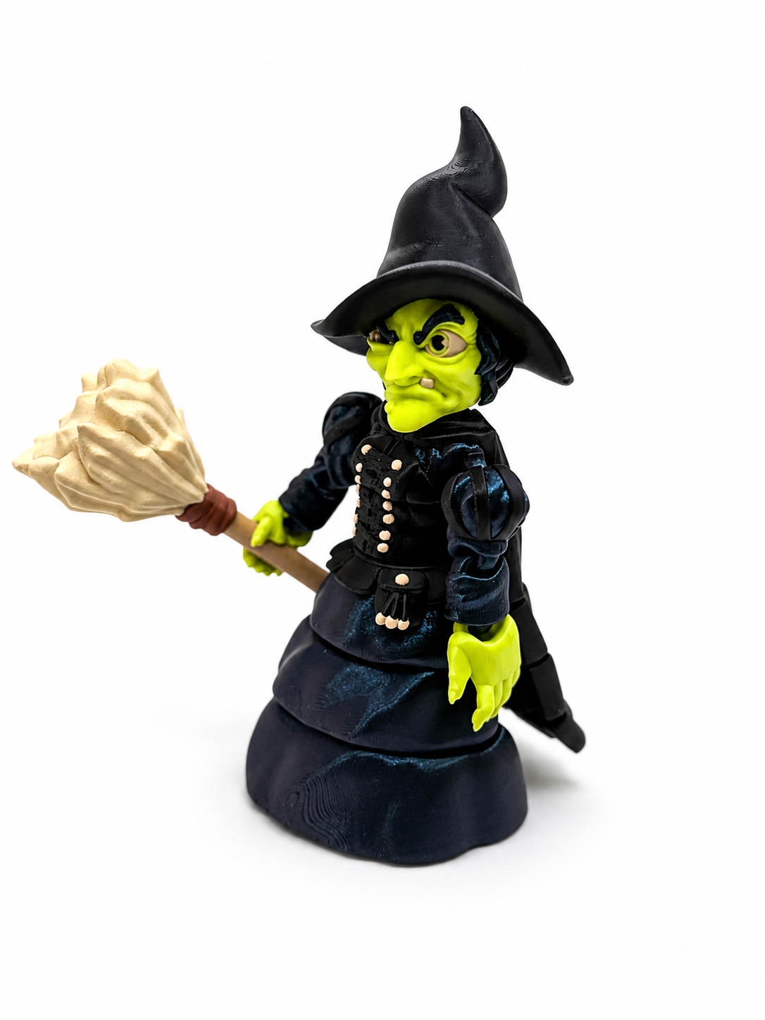 Broomstick Witch — 7" Articulated Halloween Collectible Figurine