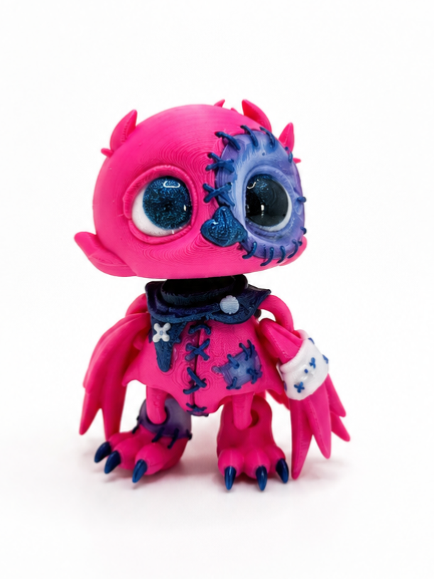 Crowlie Owl — 3" Articulated 3D Printed Figure