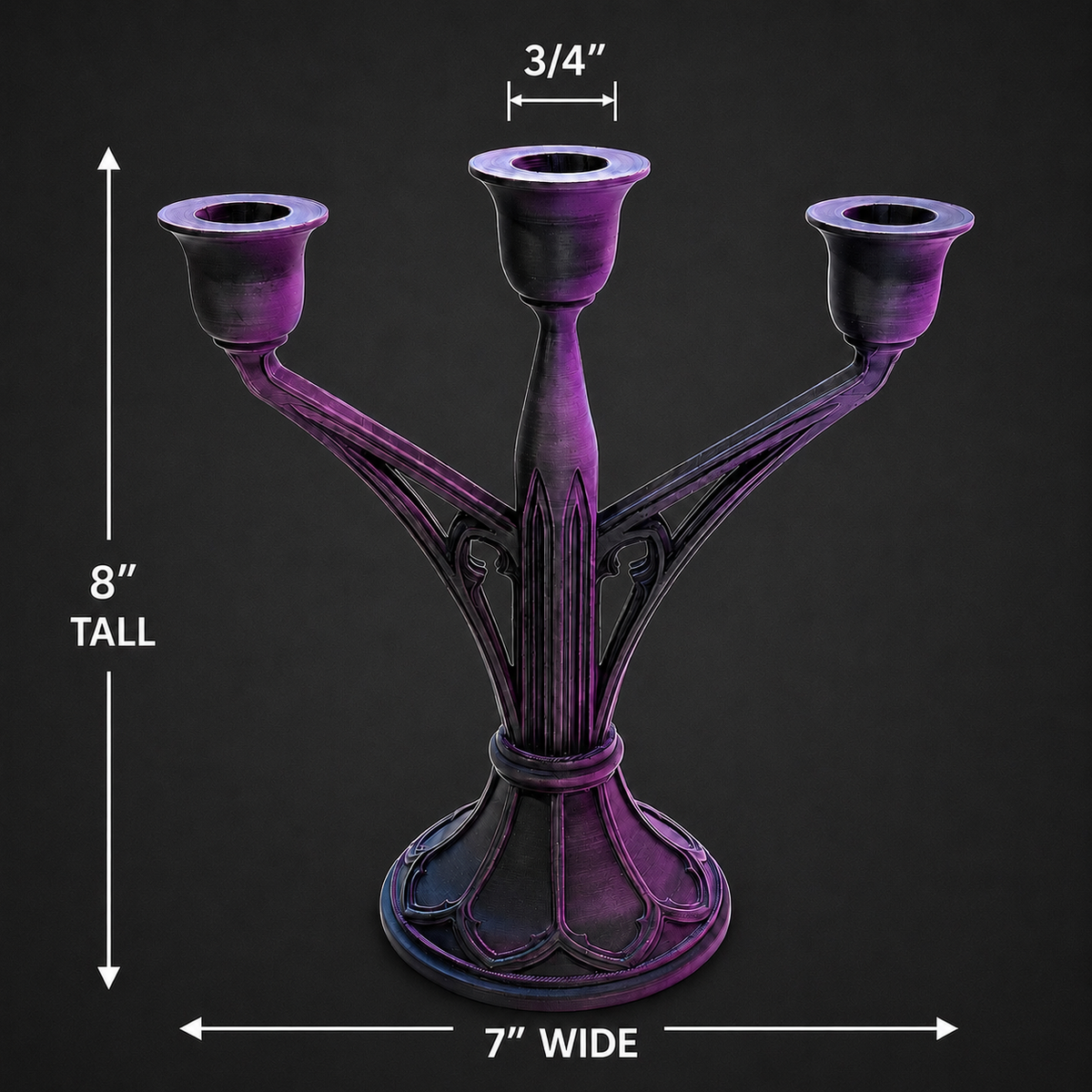 Gothic Cathedral Candlestick & Chandelier Decor