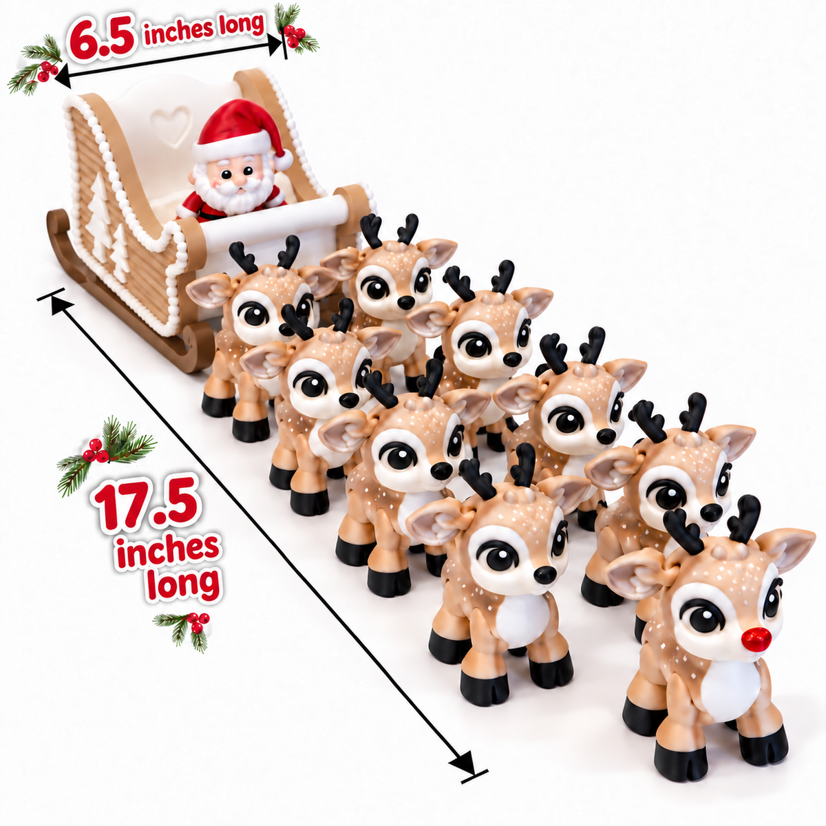 Santa And His Reindeer