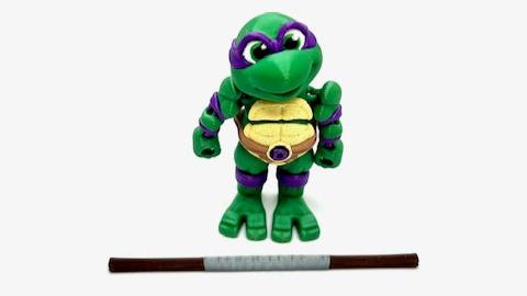 Mini Teenage Mutant Ninja Turtles | 3D Printed Articulated Figures