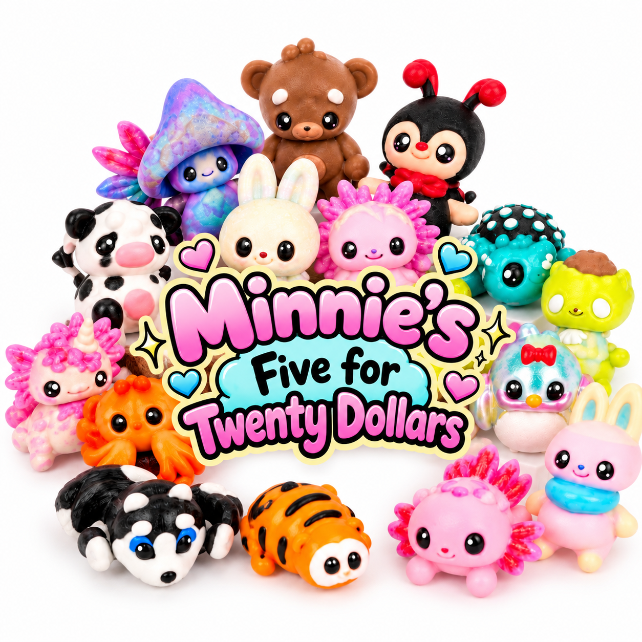 Pick Your Mini Bundle // 3D Printed Articulating