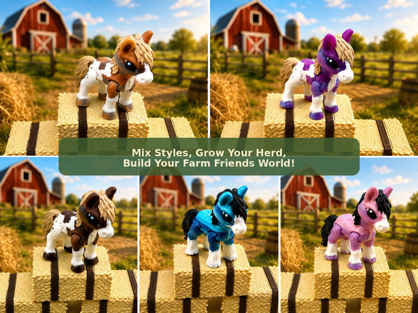 Farm Friends Horse Herd Figurines — Starter Set