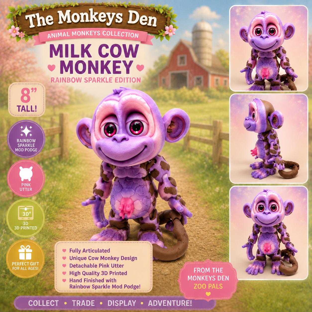8" Monkey's Den Articulating Figurine