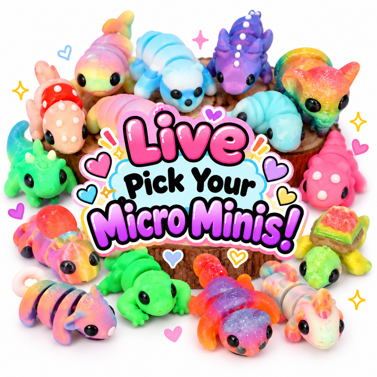 Pick Your Mini Bundle // 3D Printed Articulating