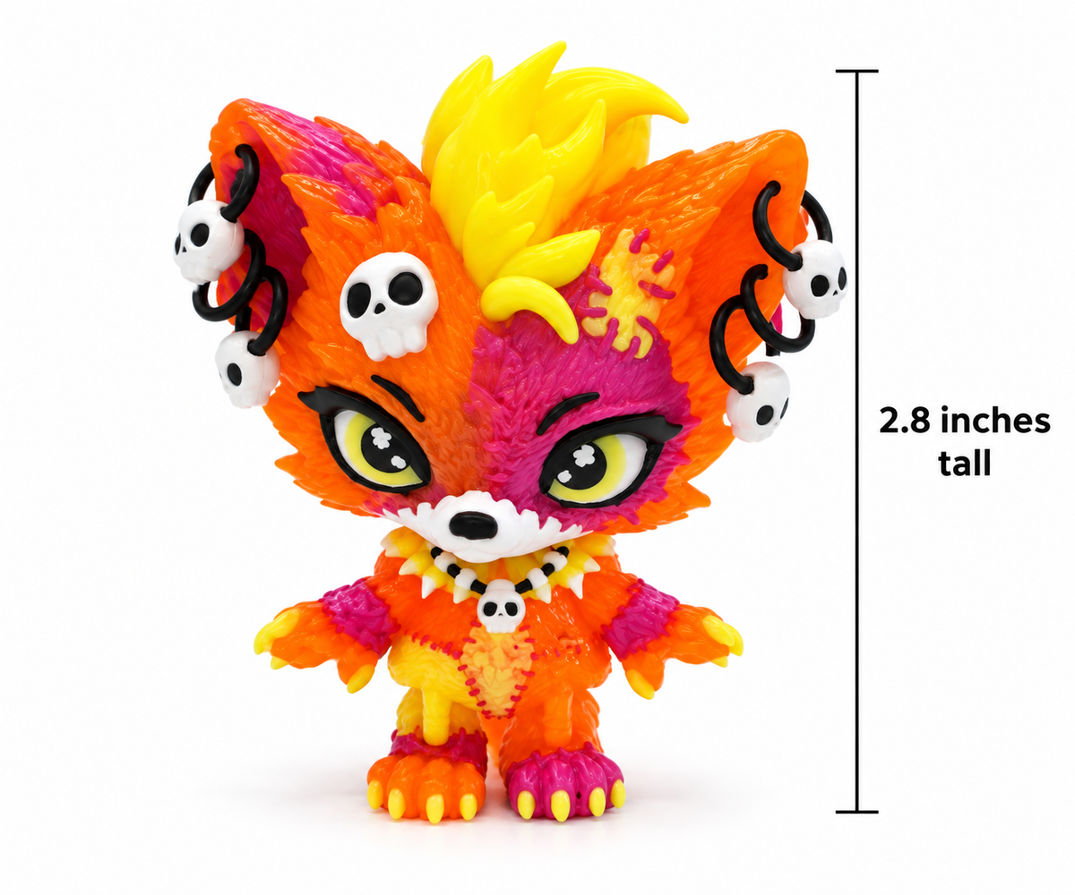 2.8" Baby lupa Wolf Pup  Articulating 3D