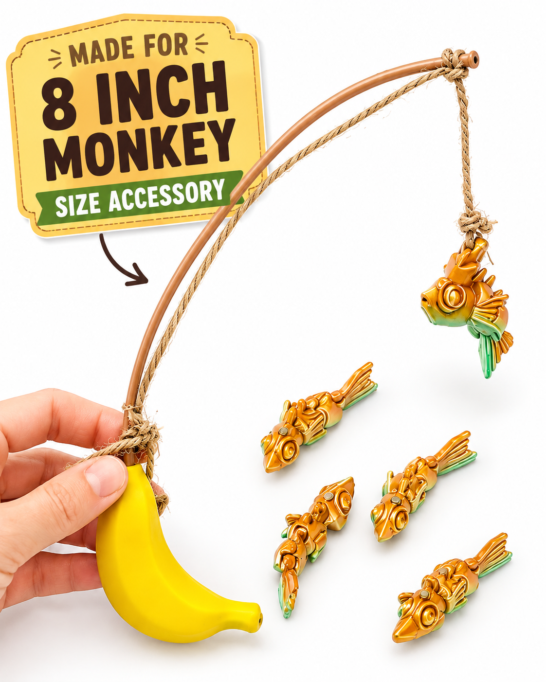 MoonKey Gear Accessories – Mix, Match & Play | 3D Printed Accessories for 5” & 8” Collectibles