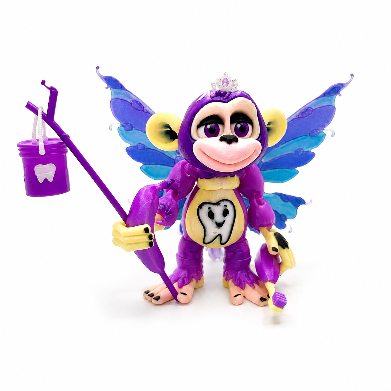 Tooth Fairy Monkey — 5.5" Articulated Collectible Figurine (HixTown Exclusive)