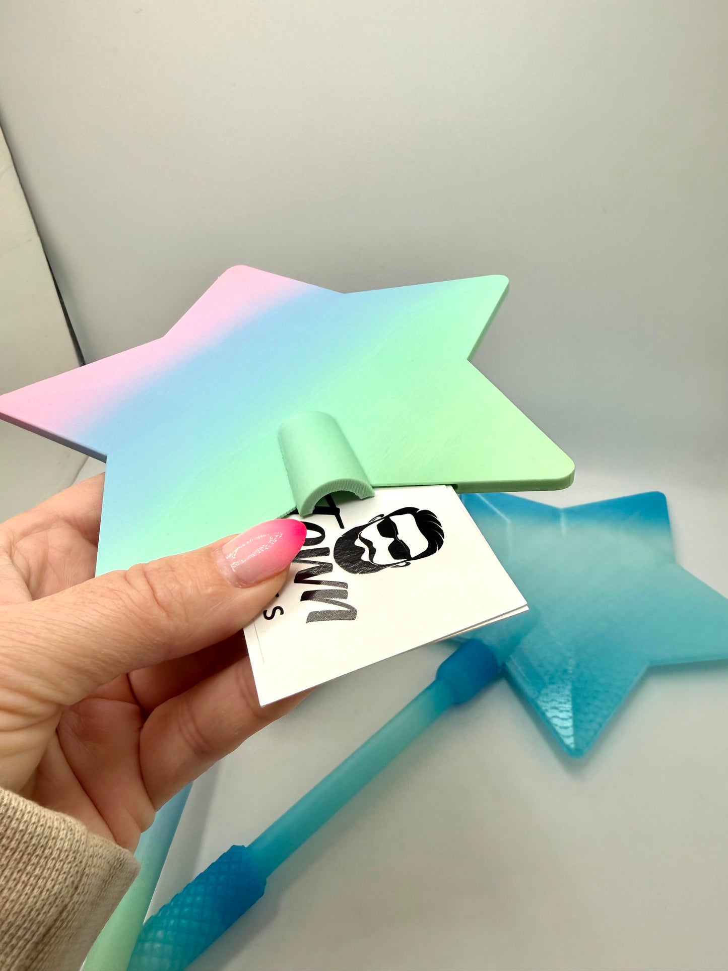 Magic Star Figurine with Card Slot — 3D Printed
