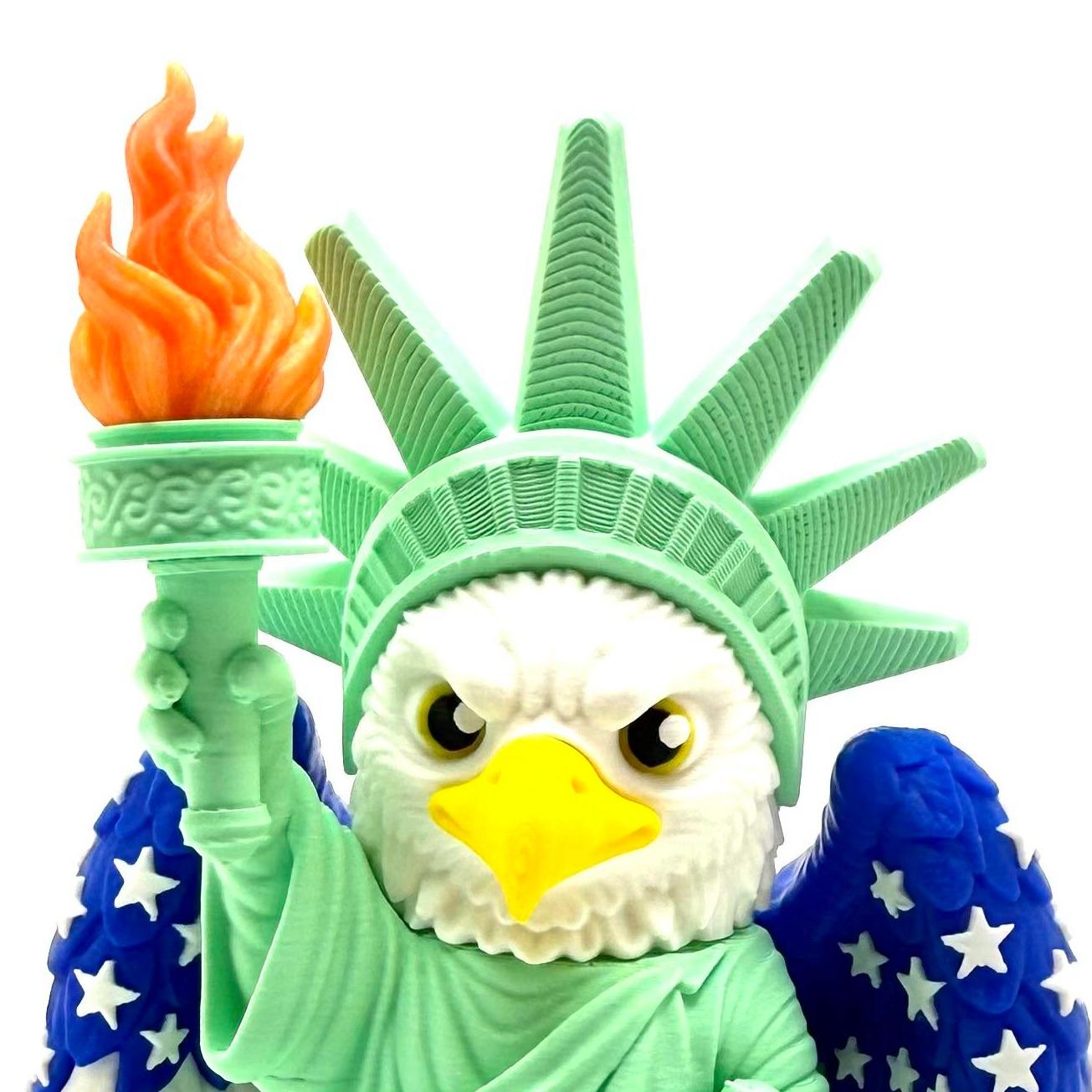 USA Eagle & Statue of Liberty — Collectible Figurines