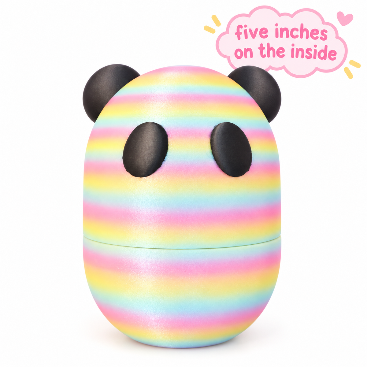 Panda Bear Container cute twist open storage