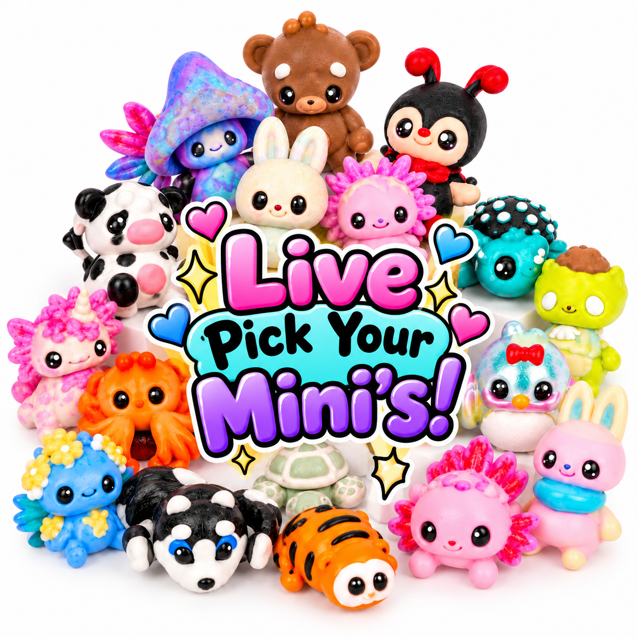 Pick Your Mini Bundle // 3D Printed Articulating