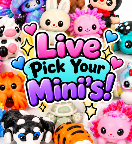 Live Pick Your Mini Bundle // 3D Printed Articulating