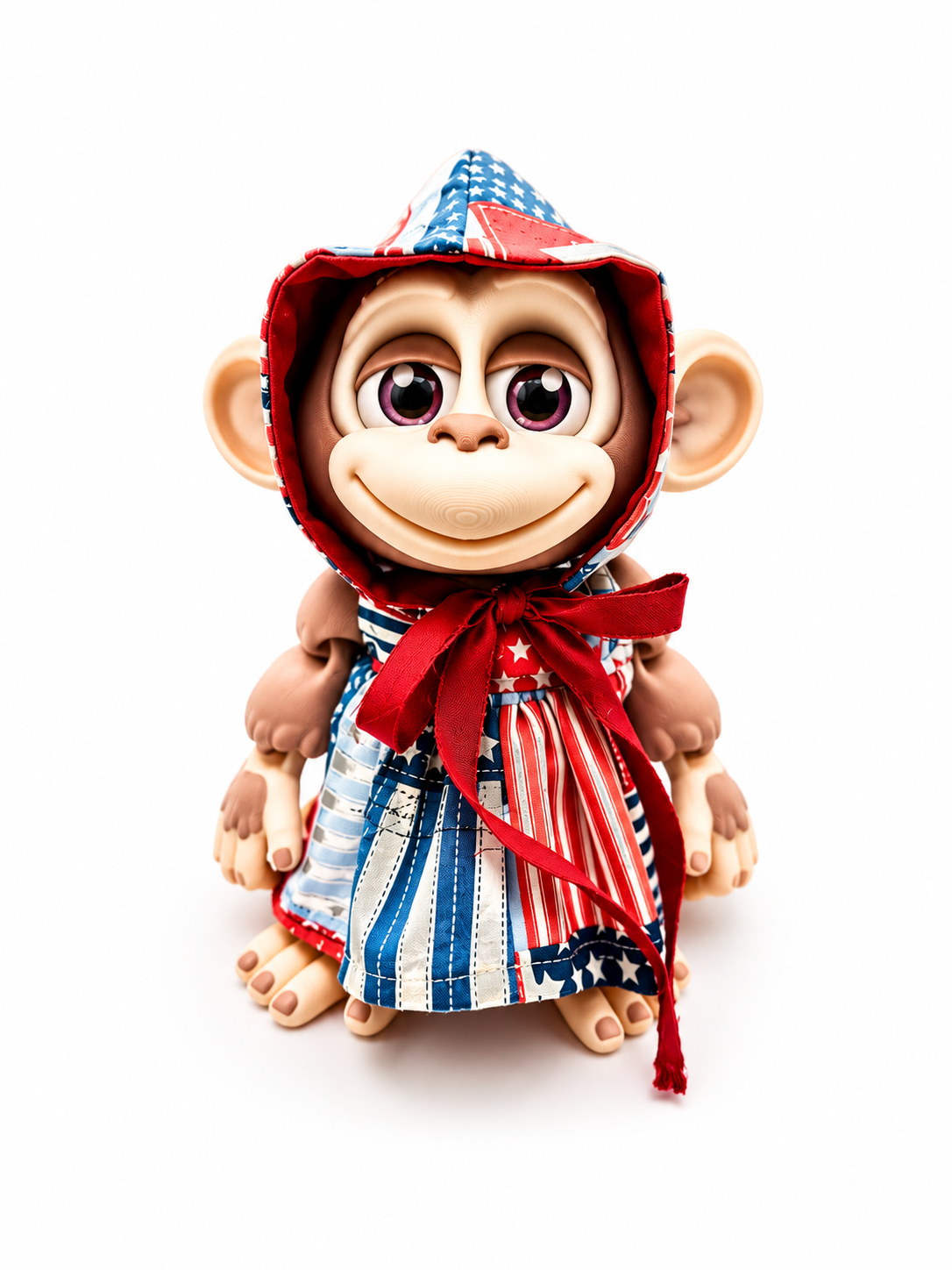 Cowboy Monkey - Rootin' Tootin' Collection - Articulated 3D Printed Collectible with Outfit & Accessories
