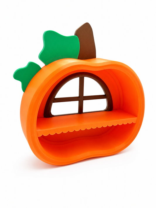Pumpkin Tiny House Shelf | 3D Printed Display for Tiny Collectibles
