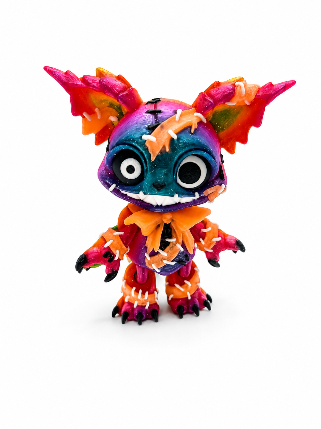 Jinksy Cat — Glow Hand-Painted Articulated 3D Printed Figure