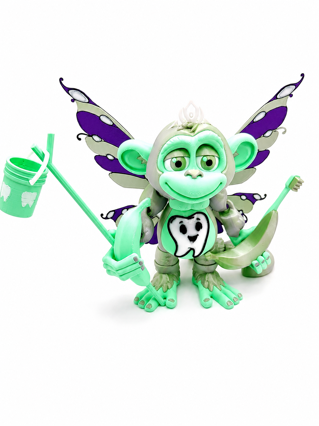 Tooth Fairy Monkey — 5.5" Articulated Collectible Figurine (HixTown Exclusive)