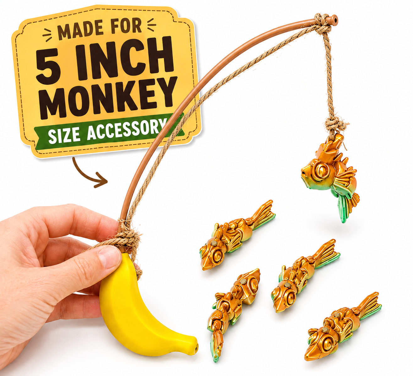 MoonKey Gear Accessories – Mix, Match & Play | 3D Printed Accessories for 5” & 8” Collectibles