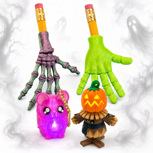 LED Clickers 3d printed Halloween Sensory Fidgets