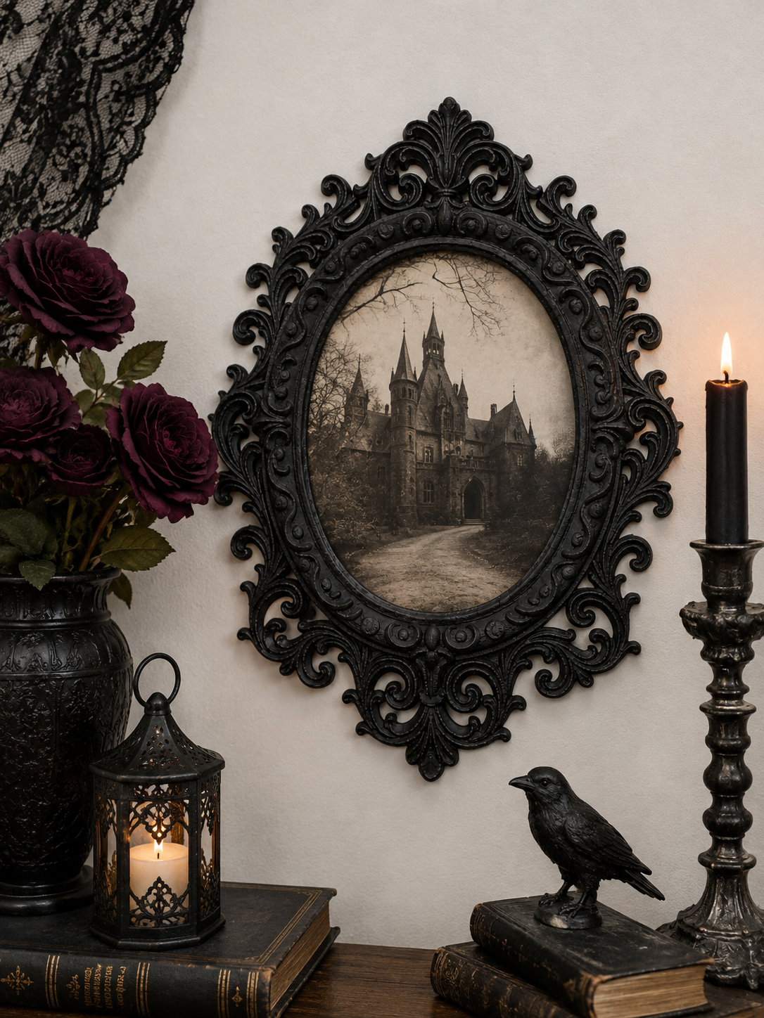Gothic Victorian Frames Halloween Decor