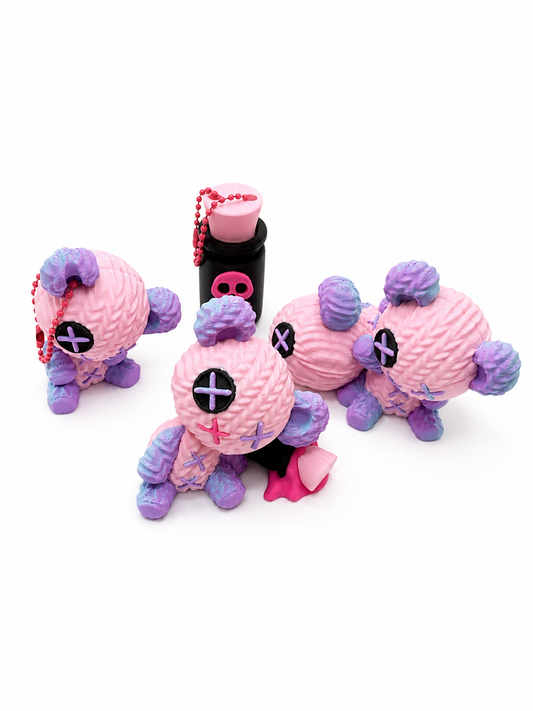 Lupa Wolf Stuffie & Friends Set | 3D Printed Voodoo Add-Ons