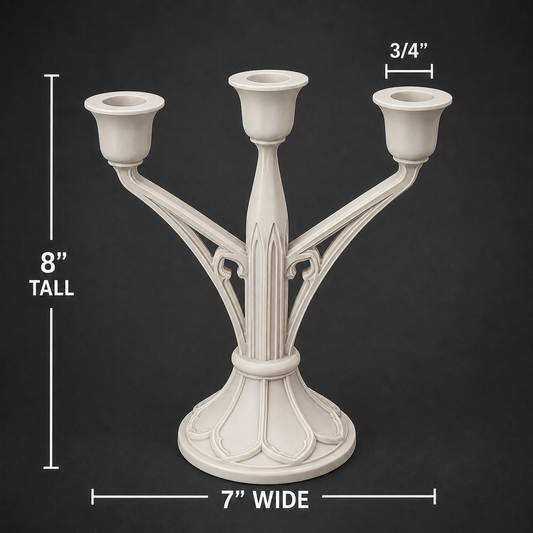Gothic Cathedral Candlestick & Chandelier Decor