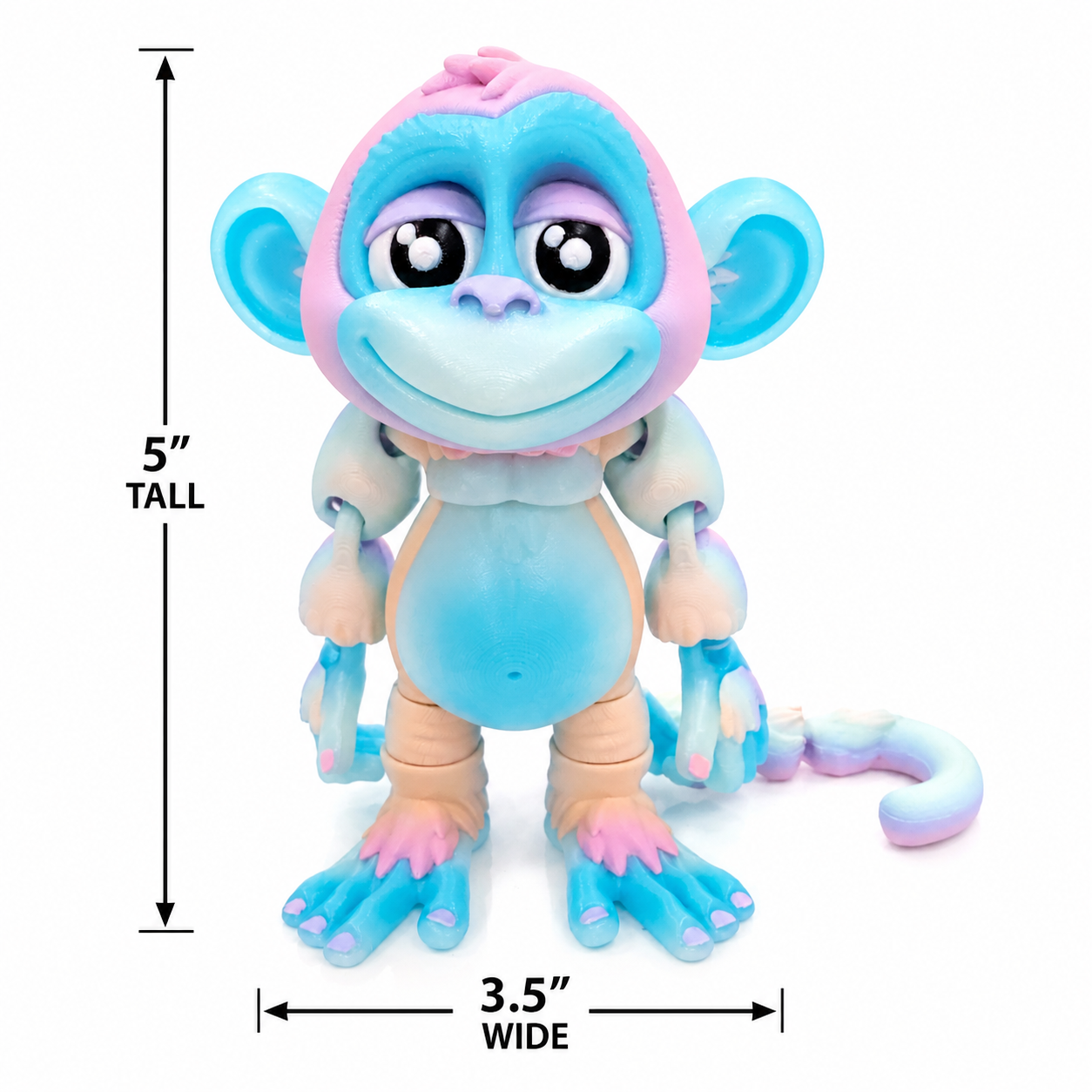 5.5" Monkeys — Articulated Collectible Figurines