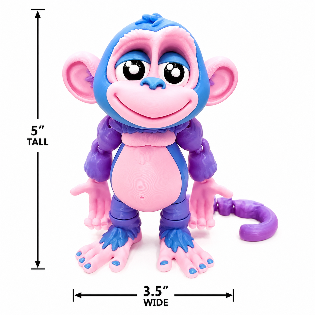 5.5" Monkeys — Articulated Collectible Figurines