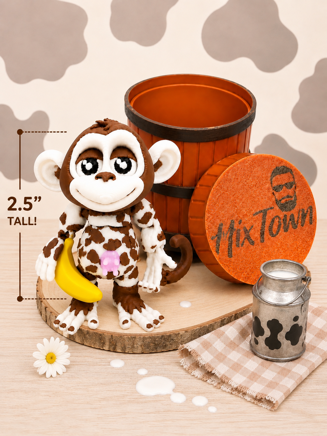 Barrell Buddy's Monkey's Den 2.5" With Barrell & Banana