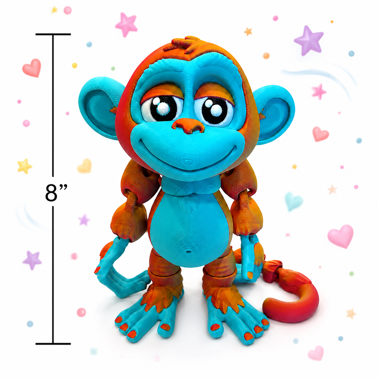 8" Monkey's Den Articulating Figurine