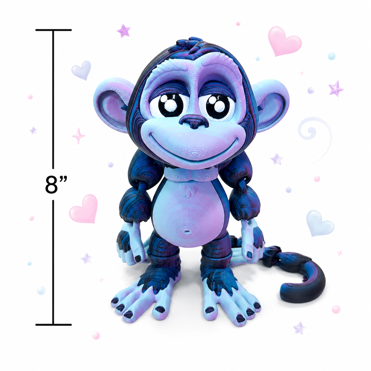8" Monkey's Den Articulating Figurine