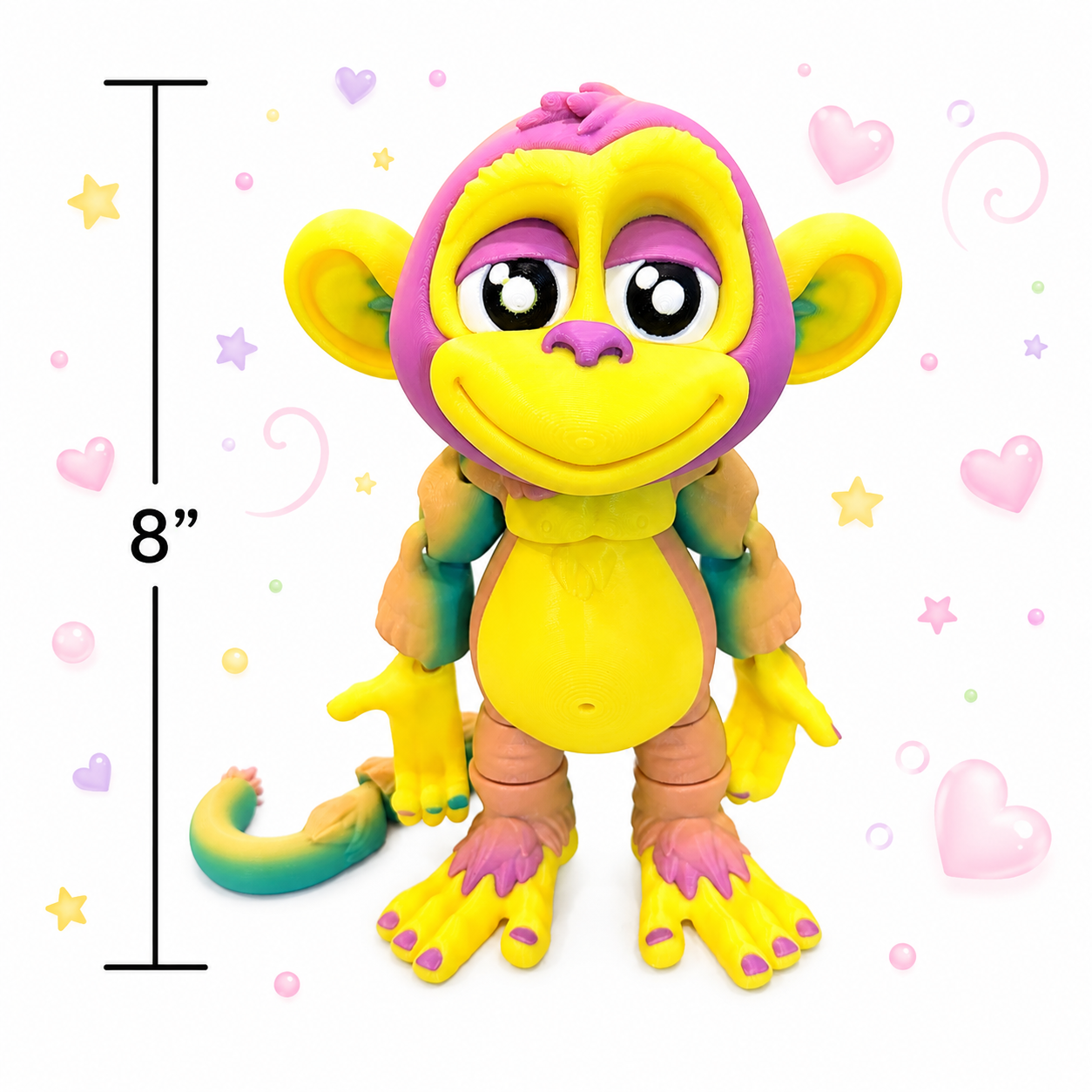 8" Monkey's Den Articulating Figurine