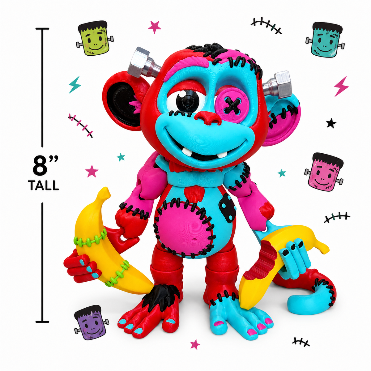 8" Monkey's Den Articulating Figurine