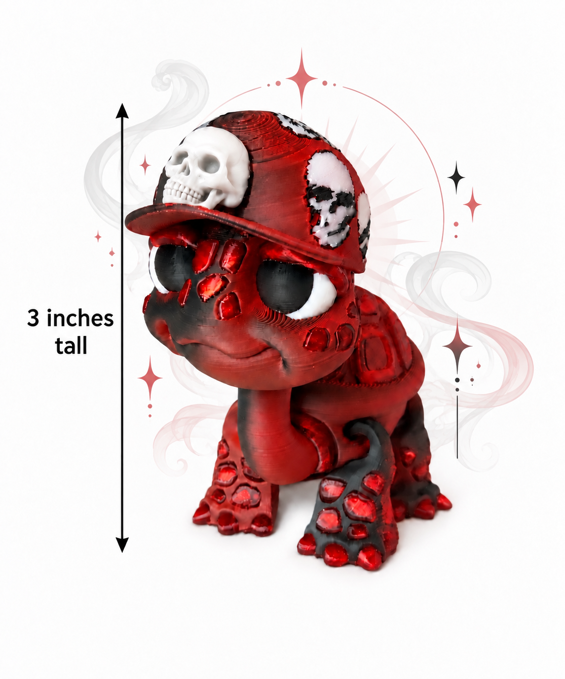 Mini Articulated Tortoise — 3" Hat Style Collectible Figurines