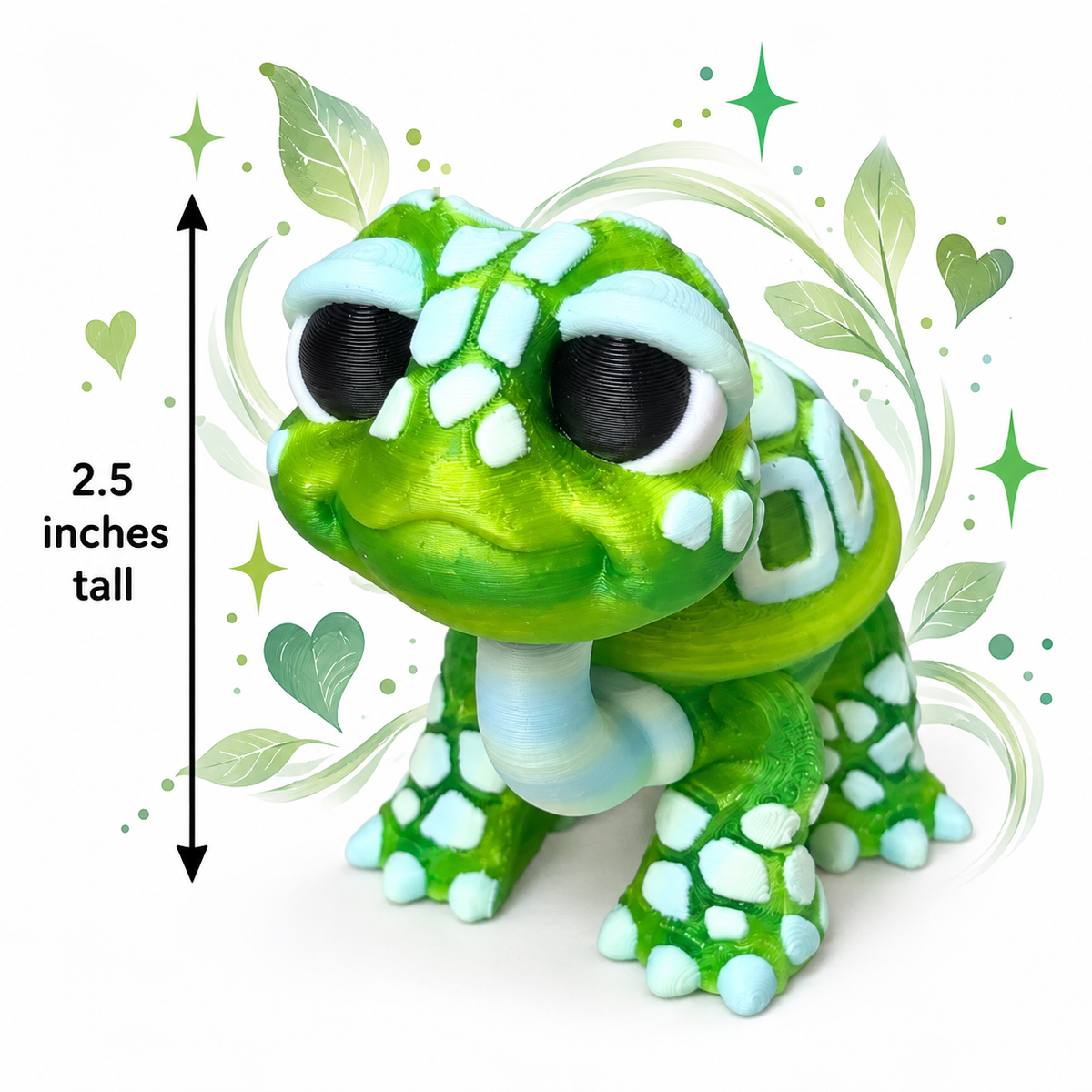 Mini Articulated Tortoise — 3" Hat Style Collectible Figurines