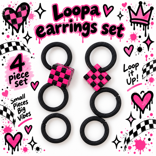 Lupa Wolf Earing Accessories- Small, Med, Large 3D Printed Articulating Figurine