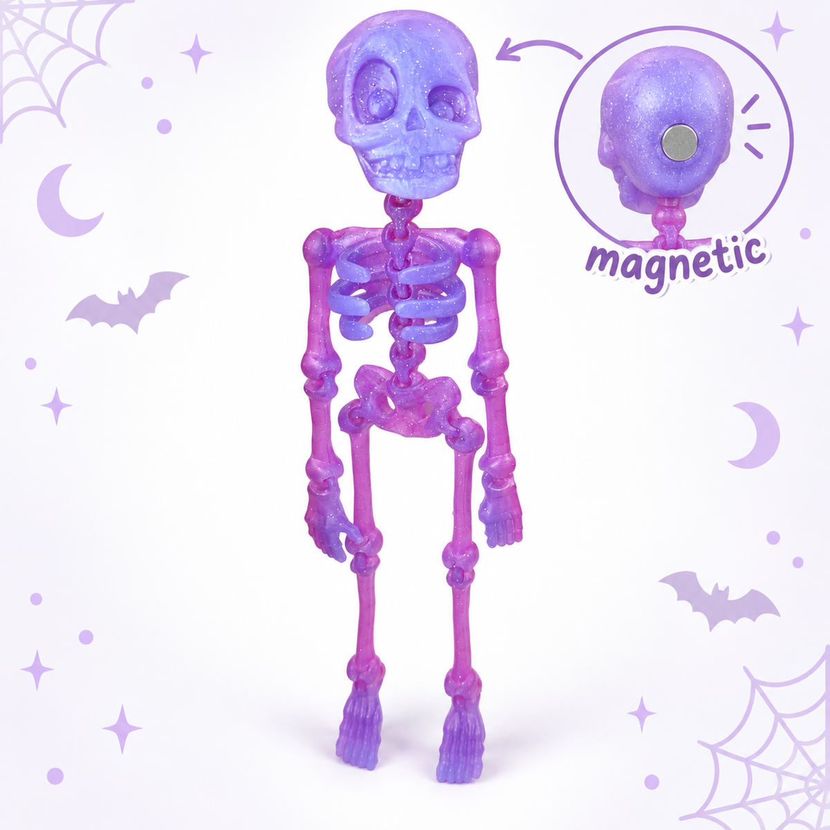 Skelly Bones™ | Magnetic Articulated Skeleton Collectible
