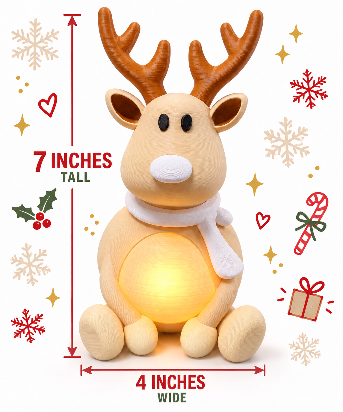 Rudy the Reindeer Tea Light Covers