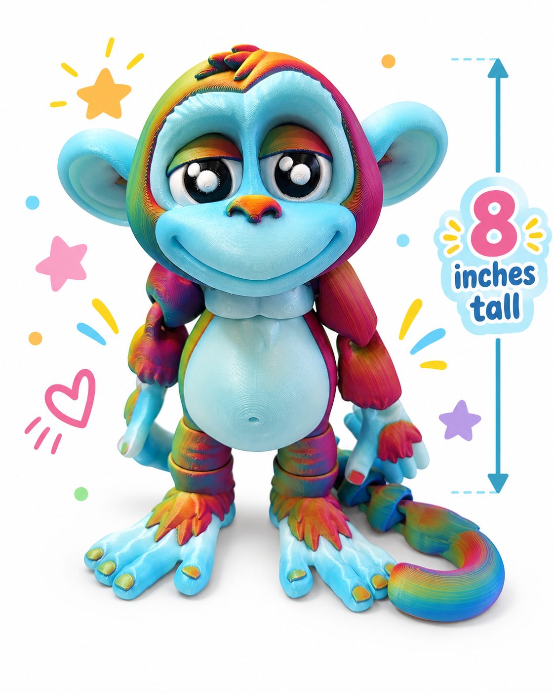 8" Monkey's Den Articulating Figurine