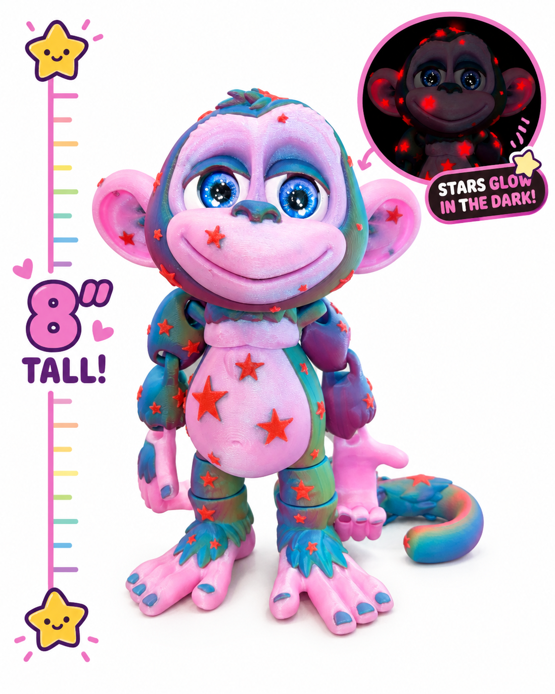 8" Monkey's Den Articulating Figurine