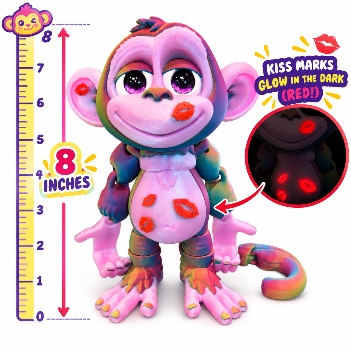 8" Monkey's Den Articulating Figurine