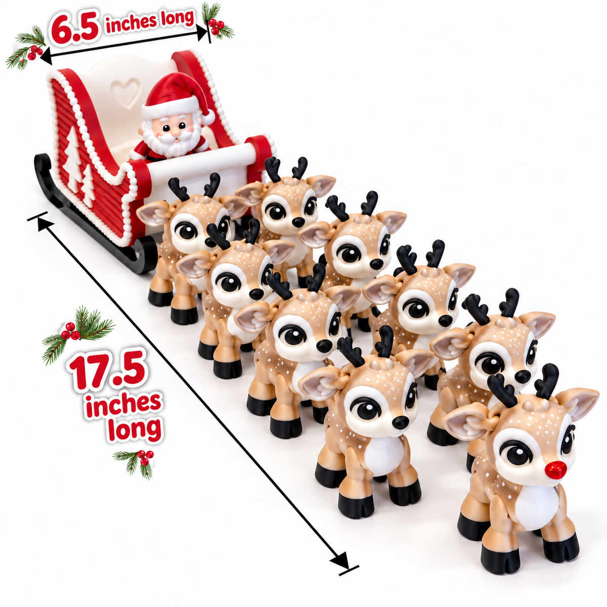 Santa And His Reindeer