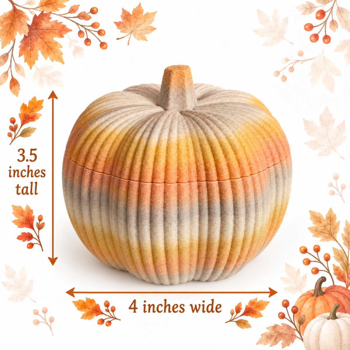 Woodland Harvest Pumpkins & Acorn Ornaments/ Tea Lights