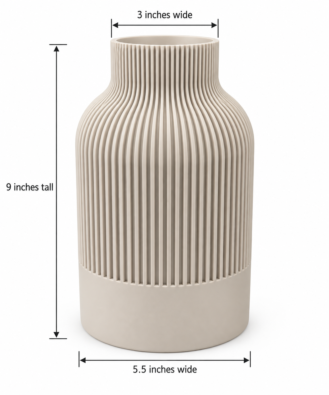 Modern Textured Vases -- 3D Printed Home Decor