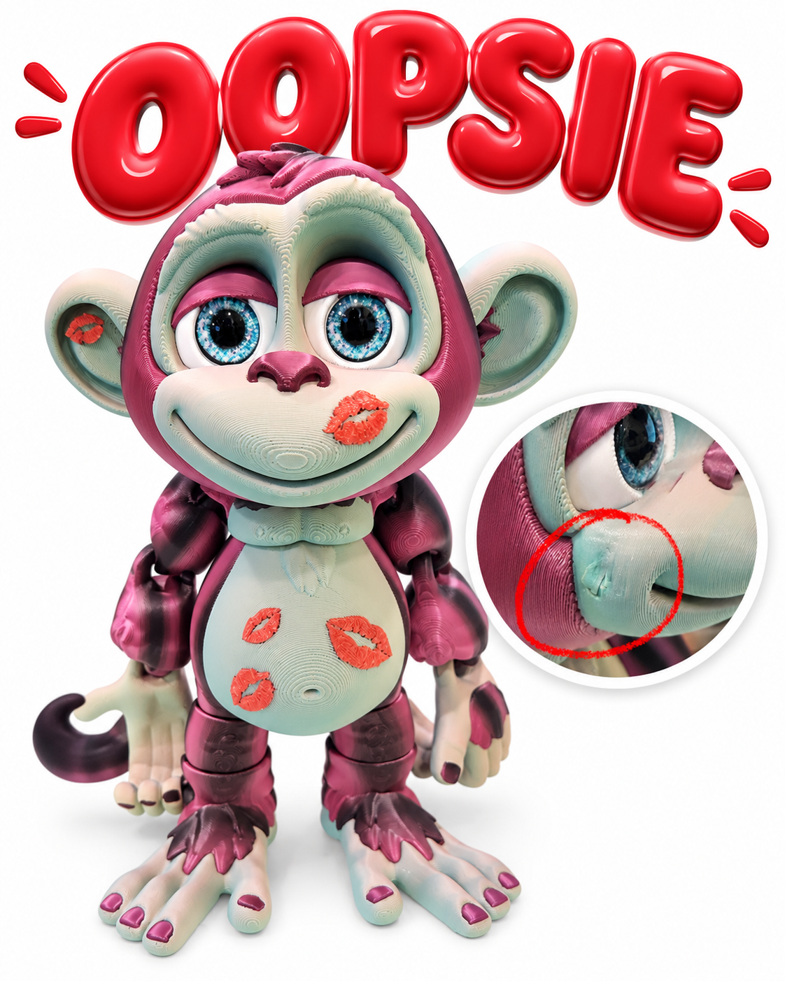8" Monkey's Den Articulating Figurine
