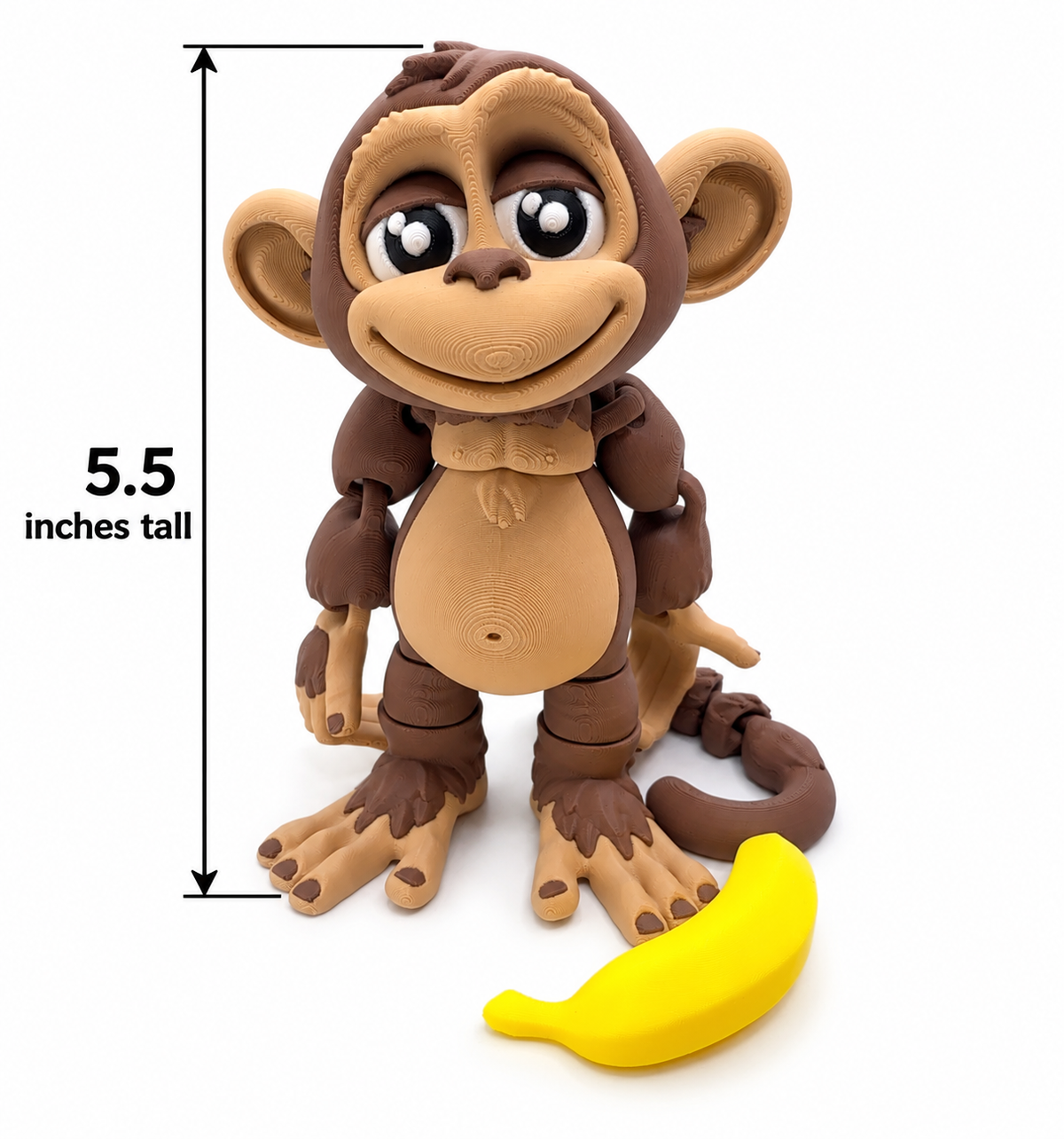 5.5" Monkeys — Articulated Collectible Figurines