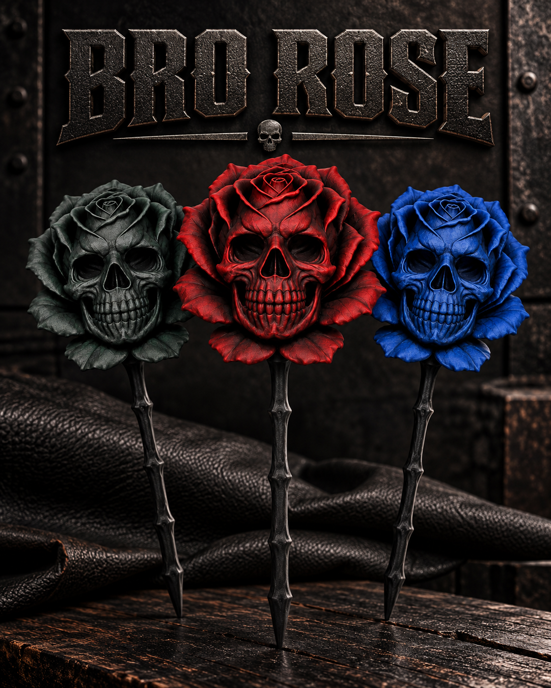 The Bro Rose 3d printed Skull Rose