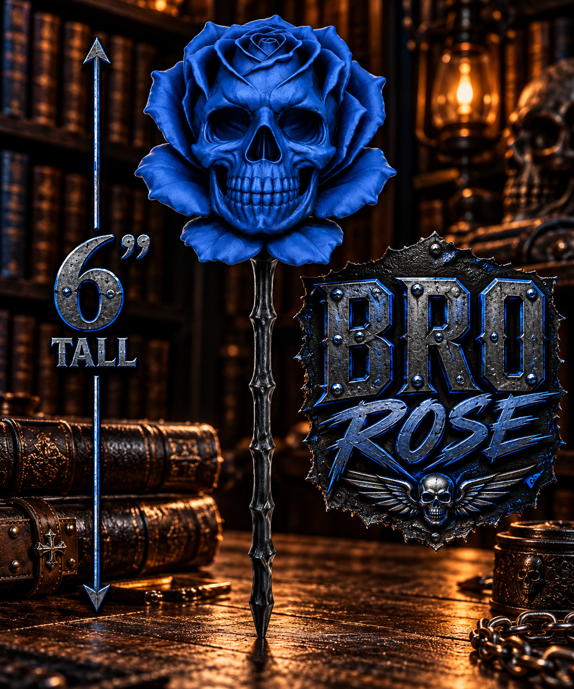 The Bro Rose 3d printed Skull Rose