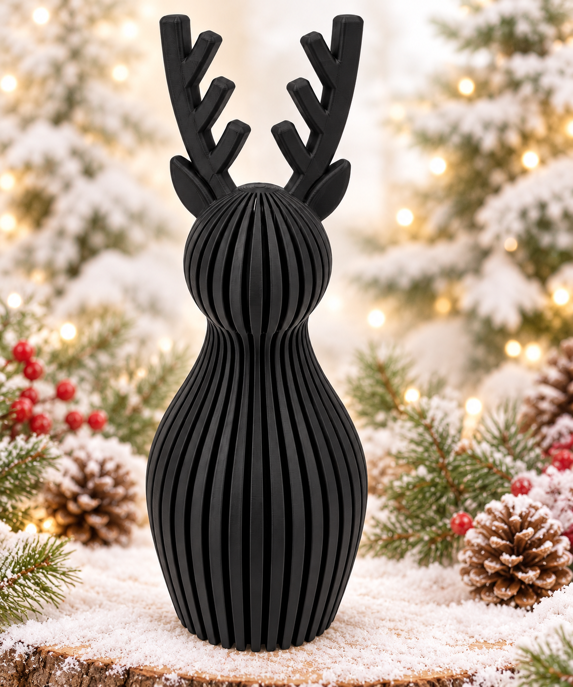 Woodland Deer Decor statue 7" tall